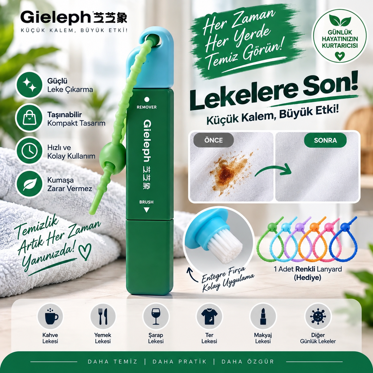 Lekora Leke Çıkarıcı Sihirli Kalem